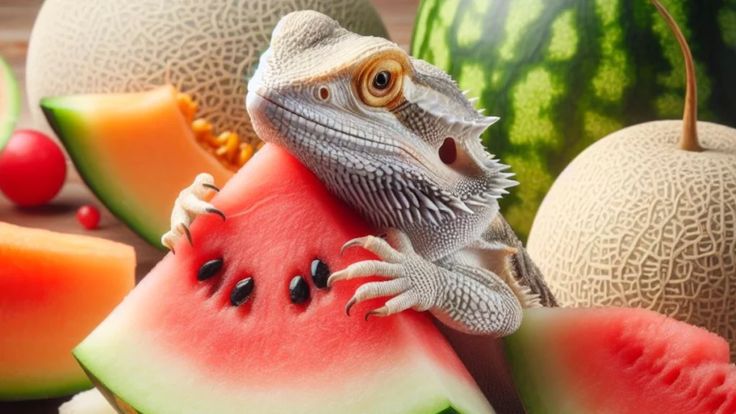 My Bearded Dragon Loves Watermelon!